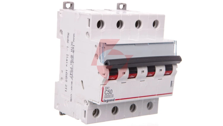 Wyłącznik nadprądowy 4P C 50A 6kA AC DX3 407933