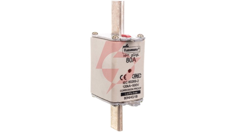 Wkładka NH1 80A 500V gL/gG podwójny wskaźnik 80NHG1B