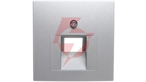 Berker B1/B5/B7 GLAS Plakietka do gniazda teleinformatycznego pojedynczego UAE aluminium 14071404