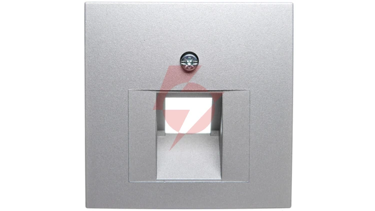 Berker B1/B5/B7 GLAS Plakietka do gniazda teleinformatycznego pojedynczego UAE aluminium 14071404