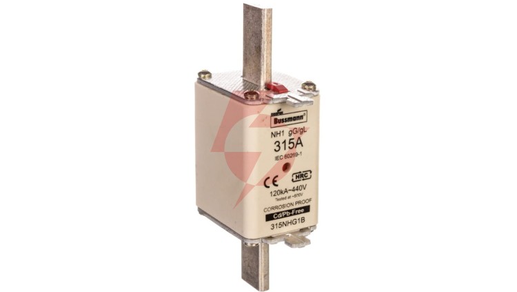 Wkładka NH1 315A 500V gL/gG podwójny wskaźnik 315NHG1B