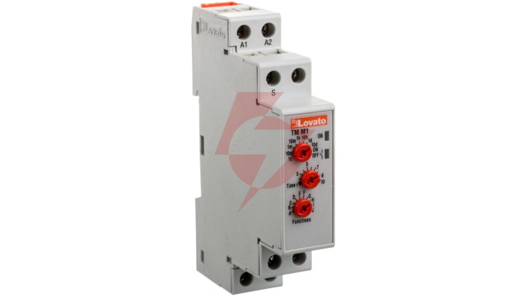 Przekaźnik czasowy wielofunkcyjny 1P, zakres nastaw 0,1s-10dni, 8A 12-240V AC/DC TMM1