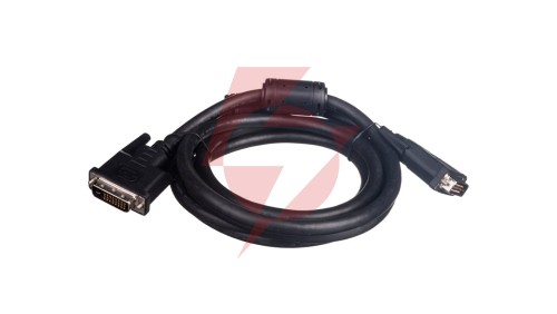 Kabel połączeniowy DVI-D Dual Link Typ DVI-D(24+1)/DVI-D(24+1), M/M czarny 2m AK-320101-020-S