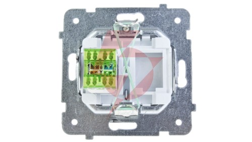 KARO Gniazdo komputerowe pojedyncze RJ45 kat.5e MMC czekoladowy metalik GPK-1S/K/m/40