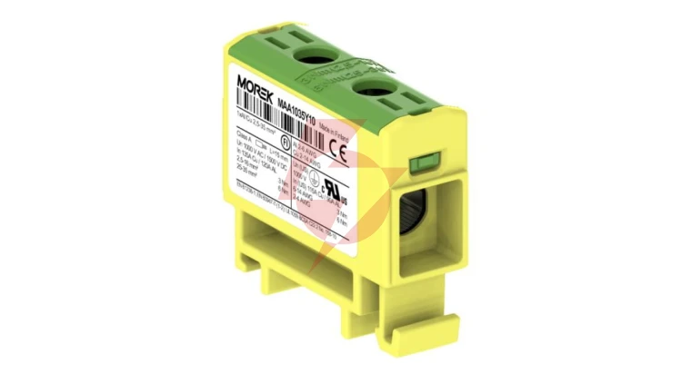 Złączka OTL35 kolor żółto-zielony 1xAl/Cu 2,5-35mm2 1000V AC / 1500V DC Zacisk uniwersalny MAA1035Y10