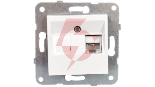 Karre Gniazdo Komputerowe 1xrj45 Kat. 6, Kolor Biały / 90963678