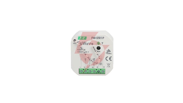 Radiowy sterownik rolet 230V- montaż p/t 85-265V AC/DC FiWave FW-STR1P