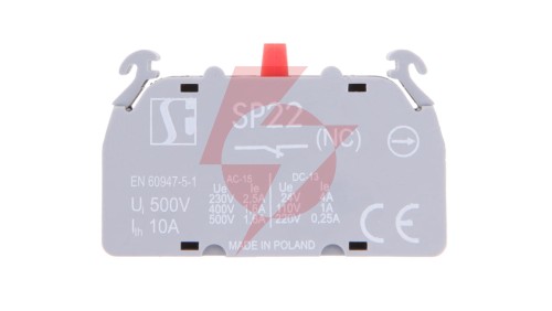 Styk pomocniczy 1R montaż czołowy SP2201-1