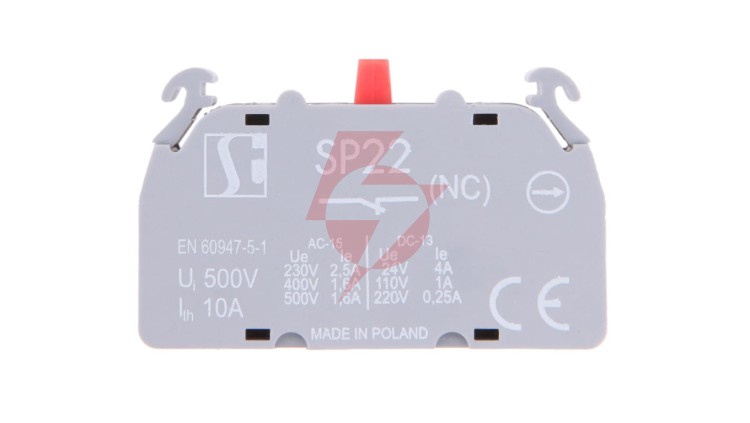 Styk pomocniczy 1R montaż czołowy SP2201-1