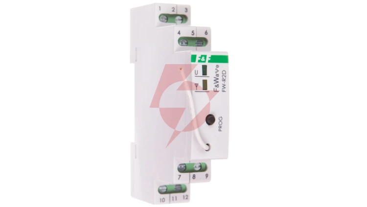 Radiowy podwójny przekaźnik bistabilny - montaż DIN 85-265V AC/DC FiWave FW-R2D