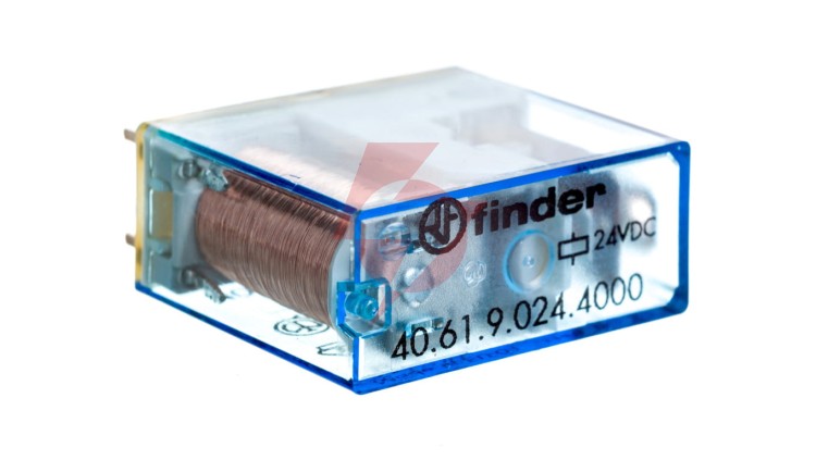 Przekaźnik miniaturowy 1P 16A 24V DC, styk AgSnO2 40.61.9.024.4000