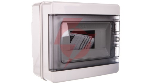Rozdzielnica modułowa 1x8 natynkowa drzwi transp. seria 620 IP65 200x180x100 szara EC62008