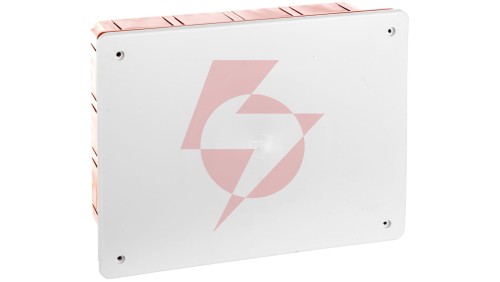 Puszka podtynkowa z pokrywą seria 350 196x152x70 czerwony-biały EC350C6
