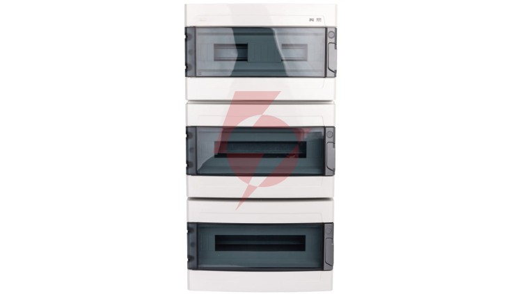Rozdzielnica hermetyczna EP-LUX RN 3x18 1000V AC 1500V DC PE+N dymny IP65 1959-01