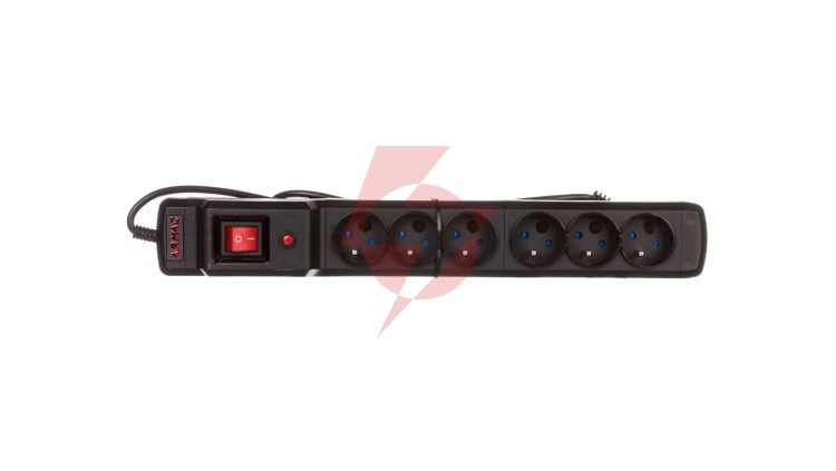 LISTWA ZASILAJĄCA ARMAC MULTI M6 1.5M 6X 230V PL CZARNA M6/15/CZ