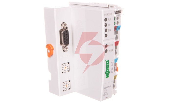 Interfejs sieciowy PROFIBUS DP/FMS 12 MBaud sygnały dwustanowe i analogowe 750-303
