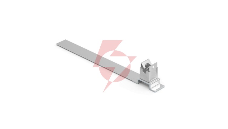 Uchwyt pod dachówkę uniwersalny taśmowy niski 44x255x25mm NI /21004005/