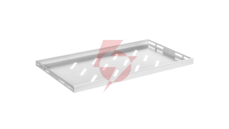 Półka do szaf 19 450/600mm szara LANBERG (1U/500x280mm udźwig do 20kg, montaż 4 punktowy) AK-1001-S