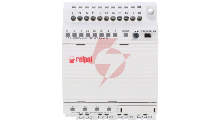 Przekaźnik programowalny 230V AC 8we, 4wy bez wyświetlacza i klawiatury NEED-230AC-11-08-4R 857737