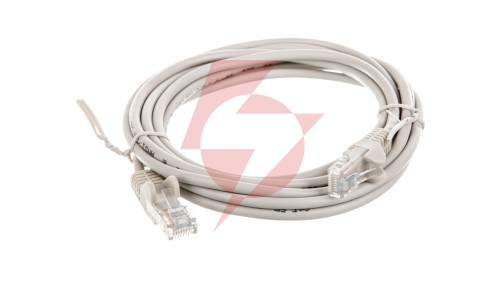 Kabel krosowy patchcord U/UTP kat.5e CCA szary 3m 68367