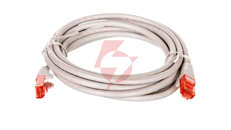 Kabel krosowy patchcord U/UTP kat.6 CCA szary 2m 68454