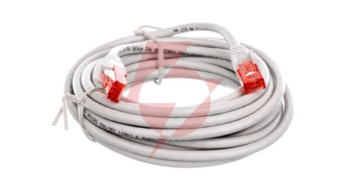 Kabel krosowy patchcord U/UTP kat.6 CCA szary 5m 68419