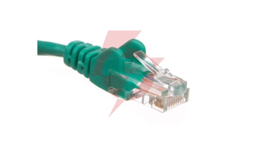 Kabel krosowy patchcord U/UTP kat.5e CCA zielony 2m 68358