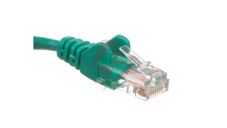 Kabel krosowy patchcord U/UTP kat.5e CCA zielony 2m 68358