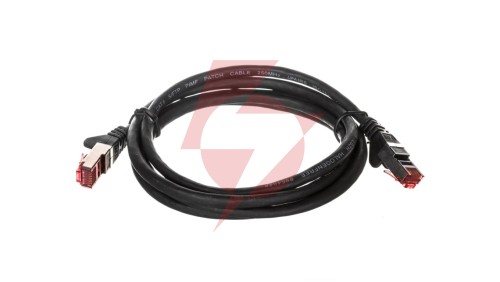 Kabel krosowy patchcord S/FTP (PiMF) kat.6LSZH czarny 1,5m 95584