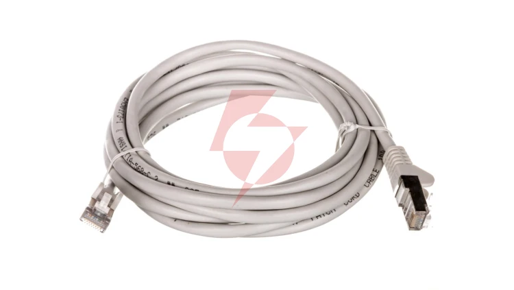 Kabel krosowy patchcord SF/UTP kat.5e CCA szary 3m 50146
