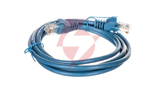Kabel krosowy patchcord U/UTP kat.5e CCA niebieski 1,5m 95554