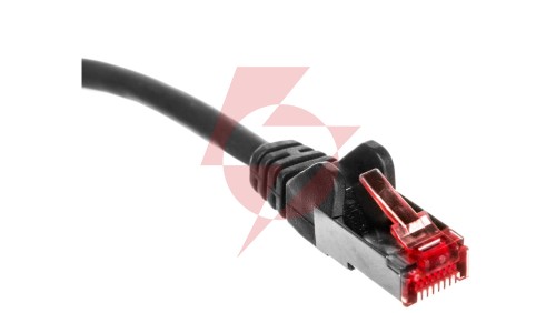 Kabel krosowy patchcord S/FTP (PiMF) kat.6 LSZH czarny 2m 68696