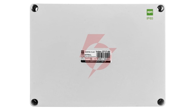 INDUSTRIAL Puszka hermetyczna n/t 220x170x107 IP65 szara 2717-00