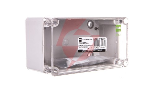 INDUSTRIAL Puszka hermetyczna n/t 135x74x72 IP65 szara 2705-01