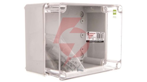 INDUSTRIAL Puszka hermetyczna n/t 170x135x107 IP65 transparentna 2712-01