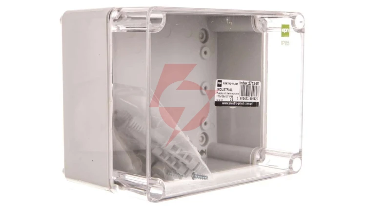 INDUSTRIAL Puszka hermetyczna n/t 170x135x107 IP65 transparentna 2712-01