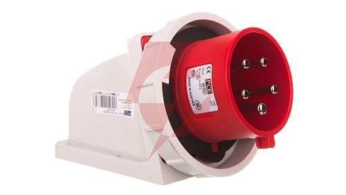 Wtyczka odbiornikowa 32A 5P 400V czerwona IP67 5252-6kv