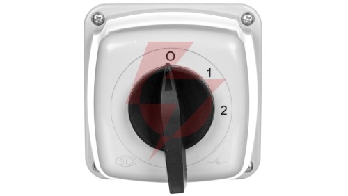 Łącznik krzywkowy 0-1-2 5P 25A w obudowie IP65 Łuk 25-33 922522