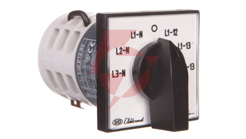 Łącznik krzywkowy woltomierzowy 4P 12A IP65 Łuk E12-82 921282