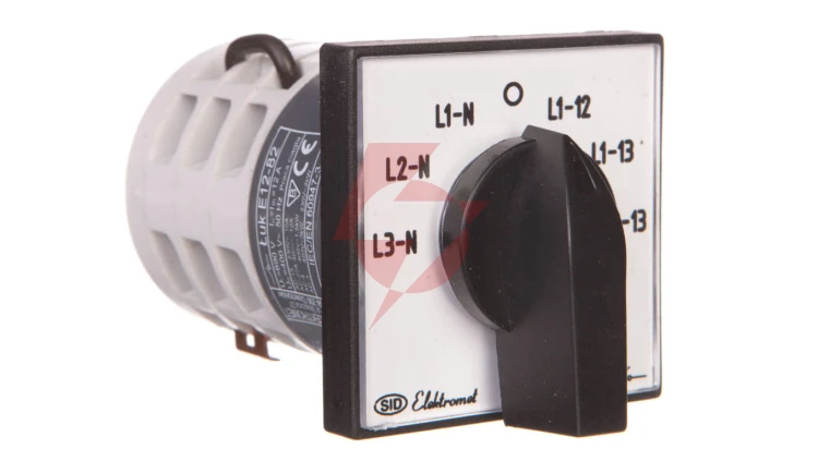 Łącznik krzywkowy woltomierzowy 4P 12A IP65 Łuk E12-82 921282
