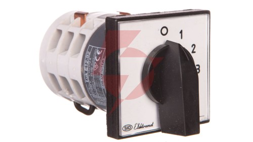 Łącznik krzywkowy amperomierzowy 0-1-2-3 3P 12A IP65 Łuk E12-92 921284
