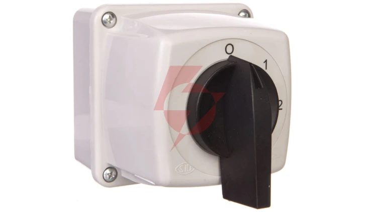 Łącznik krzywkowy 0-1-2 5P 16A w obudowie IP44 Łuk E16-33 951632