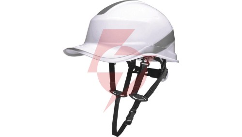 Hełm budowlany z ABS o kształcie czapeczki baseball 2 możliwości regulacji kol.biały fluo roz. REGULOWANY TETE DIAM5UPBCFL