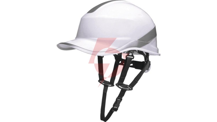 Hełm budowlany z ABS o kształcie czapeczki baseball 2 możliwości regulacji kol.biały fluo roz. REGULOWANY TETE DIAM5UPBCFL