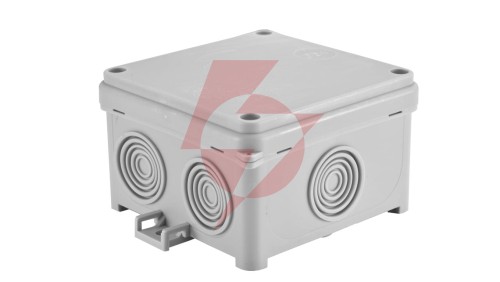 Puszka n/t hermetyczna pusta 88x88x58mm IP54 z dławicą zintegrowaną szara N80x80F 35210002 /36szt./
