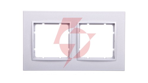 Berker B.7 Ramka podwójna aluminium mat 10126424
