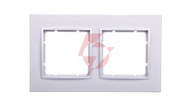 Berker B.7 Ramka podwójna aluminium mat 10126424