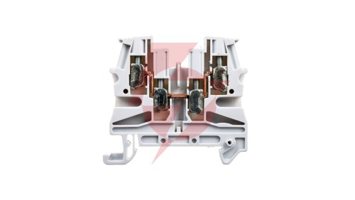 Złączka szynowa 2-przewodowa 4mm2 szara VIKING 037169