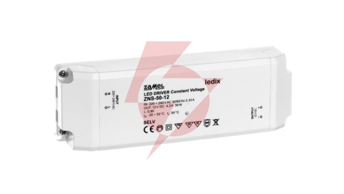 Zasilacz LED slim 12V DC 50W ZNS-50-12 LDX10000140