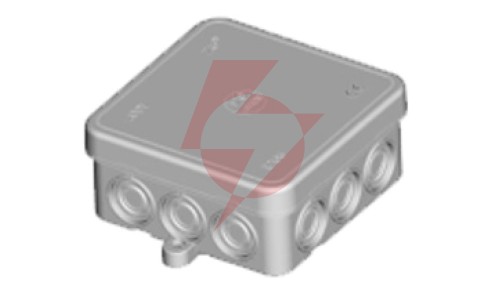 Puszka n/t szara 75x75x35 mm IP55 bezhalogenowa EC411C3